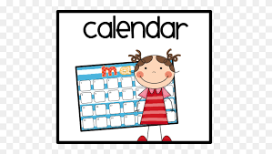 Children w/calendar clipart